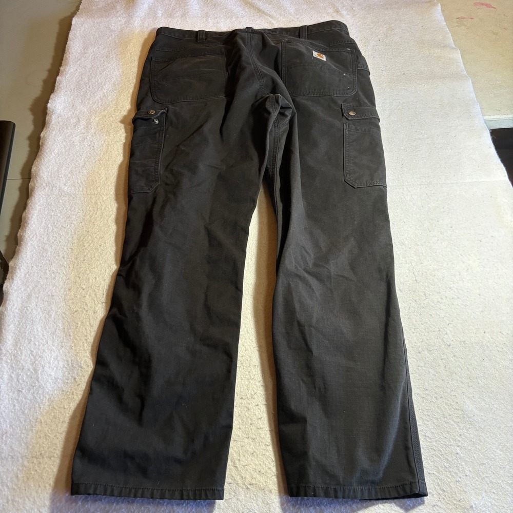 Carhartt Relaxed Straight Ripstop Double-Front Cargo Pant‎ Black Paint  38x31 - Picture 8 of 10